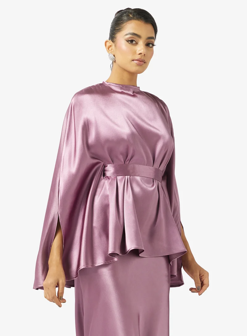 Golden Apple  Crew Neck Belted 2PCS Set for Women | Best Price UAE